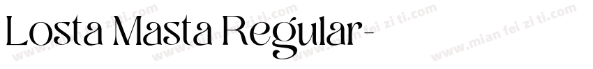 Losta Masta Regular字体转换